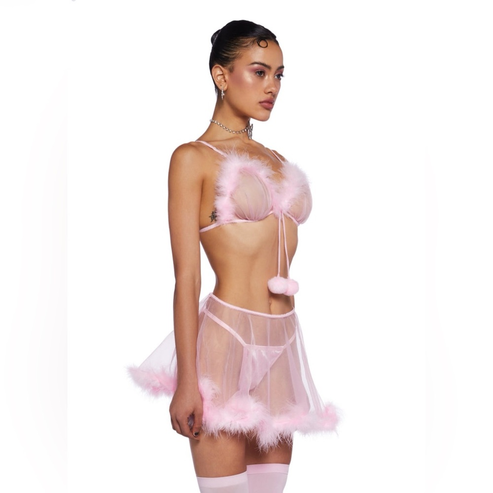 Pink Rave Feminine Intimate Set - Picture 4 of 7